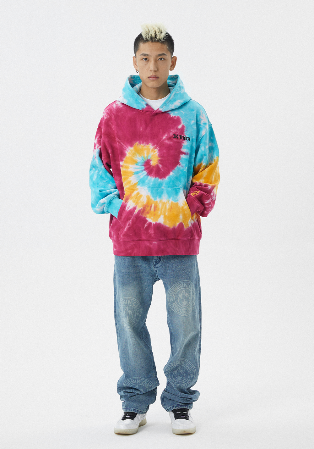 BURNIN* Flame Swirl Hooded Sweatshirt Jacket Hoodie - PSYLOS 1, BURNIN* Flame Swirl Hooded Sweatshirt Jacket Hoodie, Hoodie, Burnin, PSYLOS 1